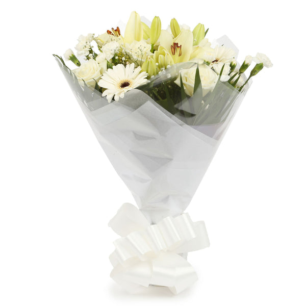 A Wonderful White Sympathy Flowers Bouquet